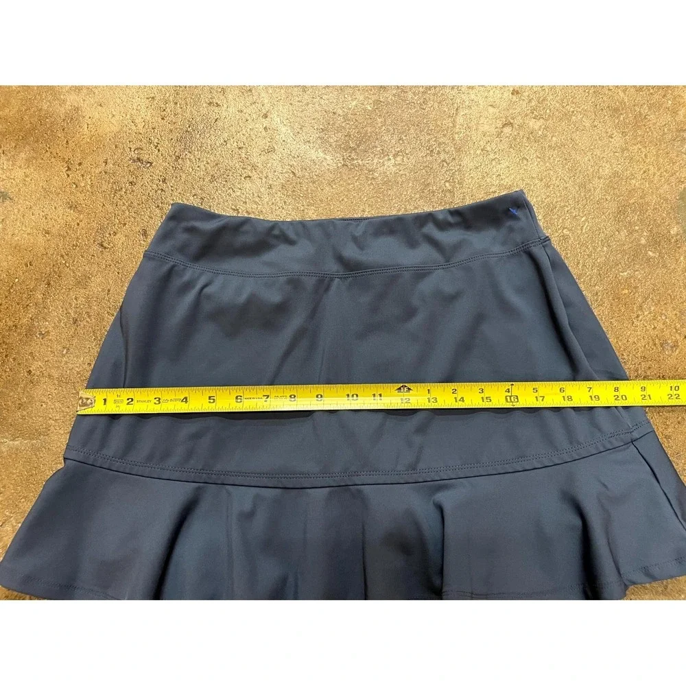 Tommy Bahama Athletic Skirt Skort Womens Medium Navy Blue Ruffle Detail Golf - Picture 13 of 16